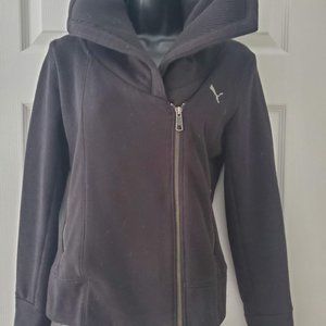 Puma Asymmetrical Full Zip Black Jacket
